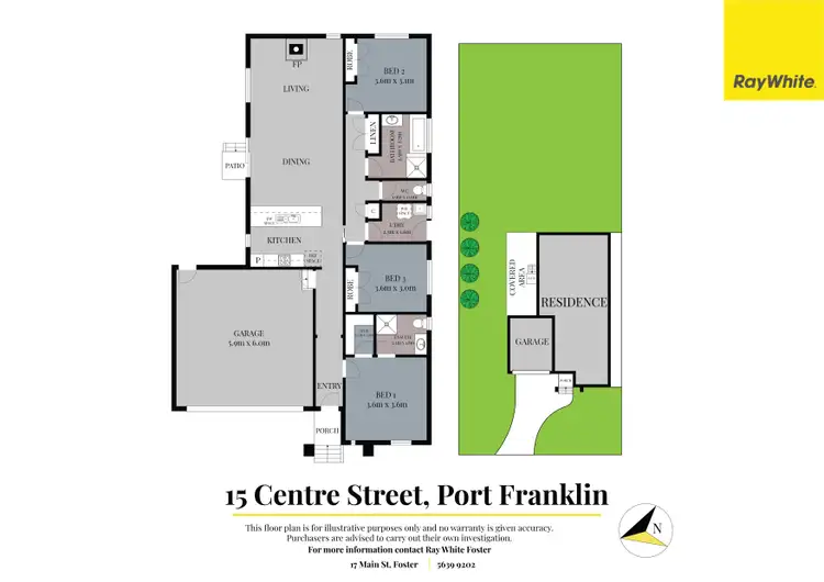 Floorplan of Homely house listing, 15 Centre St,, Port Franklin VIC 3964