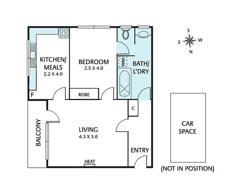 Floorplan of Homely apartment listing, 13/28 Elm Street, Hawthorn VIC 3122