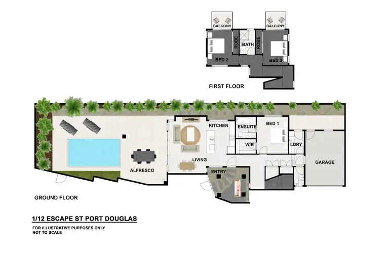 Floorplan of Homely house listing, 1/12 Escape Street, Port Douglas QLD 4877