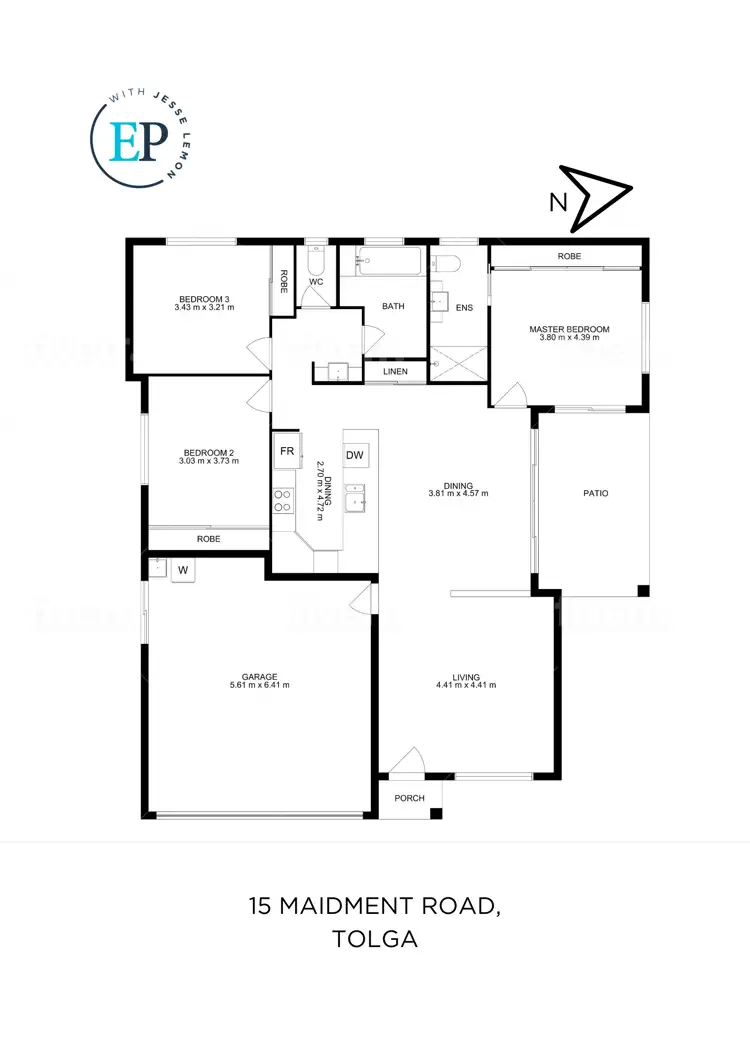 Floorplan of Homely house listing, 15 Maidment Road, Tolga QLD 4882