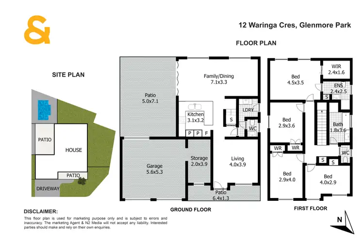 Floorplan of Homely house listing, 12 Waringa Crescent, Glenmore Park NSW 2745
