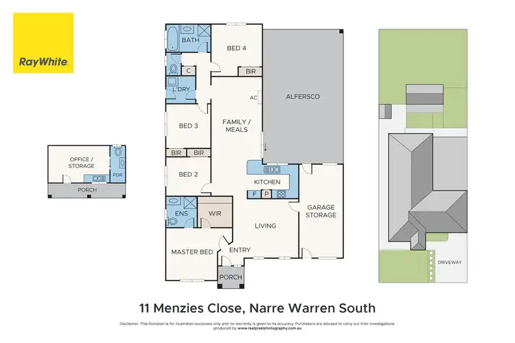 Floorplan of Homely house listing, 11 Menzies Close, Narre Warren South VIC 3805