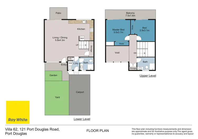 Floorplan of Homely apartment listing, 62/121-137 Port Douglas Road, Port Douglas QLD 4877
