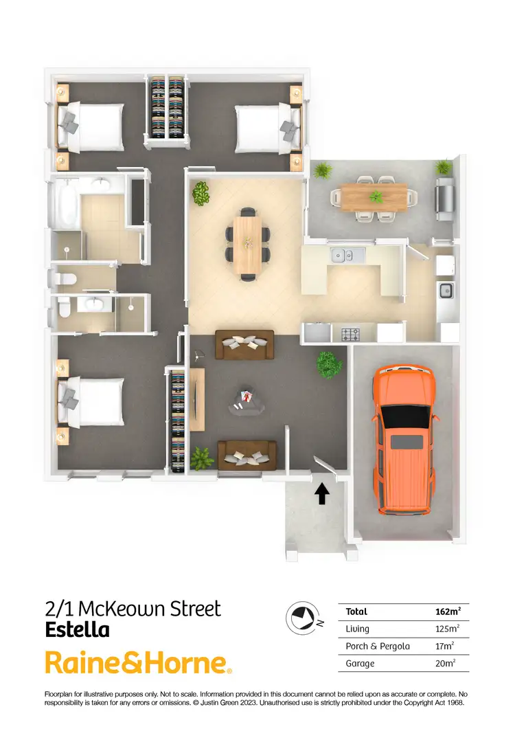 Floorplan of Homely villa listing, 2/1 Mckeown Street, Estella NSW 2650
