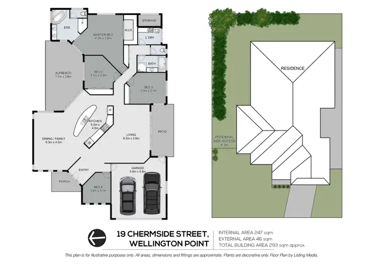 Floorplan of Homely house listing, 19 Chermside Street, Wellington Point QLD 4160