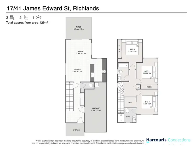 Floorplan of Homely townhouse listing, 17/43 Brentford Street, Richlands QLD 4077