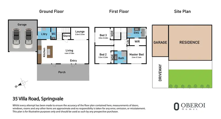 Floorplan of Homely house listing, 35 Villa Road, Springvale VIC 3171