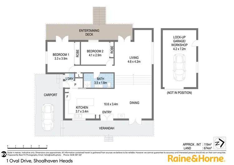 Floorplan of Homely house listing, 1 Oval Drive, Shoalhaven Heads NSW 2535