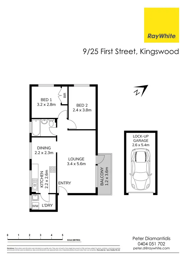 Floorplan of Homely unit listing, 9/25 First Street, Kingswood NSW 2747