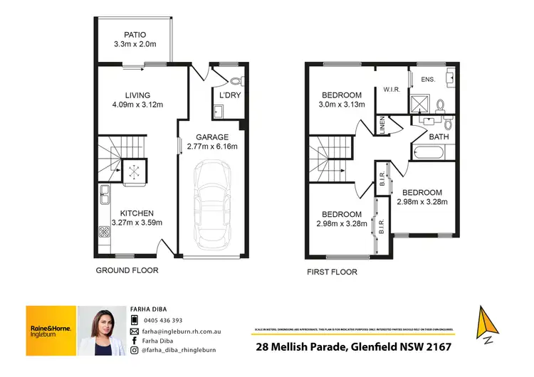 Floorplan of Homely townhouse listing, 28 Mellish Parade, Glenfield NSW 2167