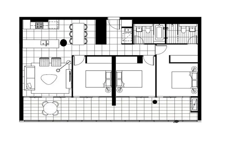 Floorplan of Homely apartment listing, 350/2 Morton Street, Parramatta NSW 2150