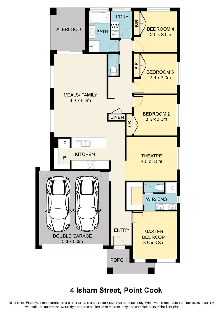 Floorplan of Homely house listing, 4 Isham Street, Point Cook VIC 3030