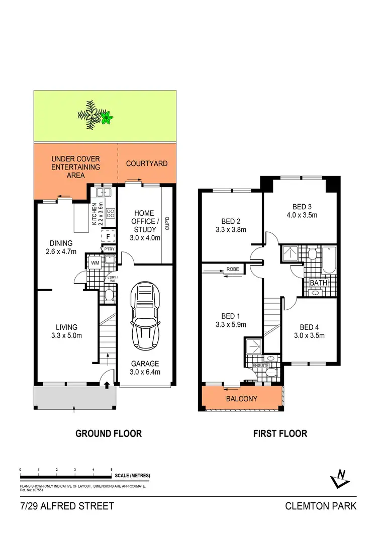 Floorplan of Homely townhouse listing, 7/29-31 Alfred Street, Clemton Park NSW 2206