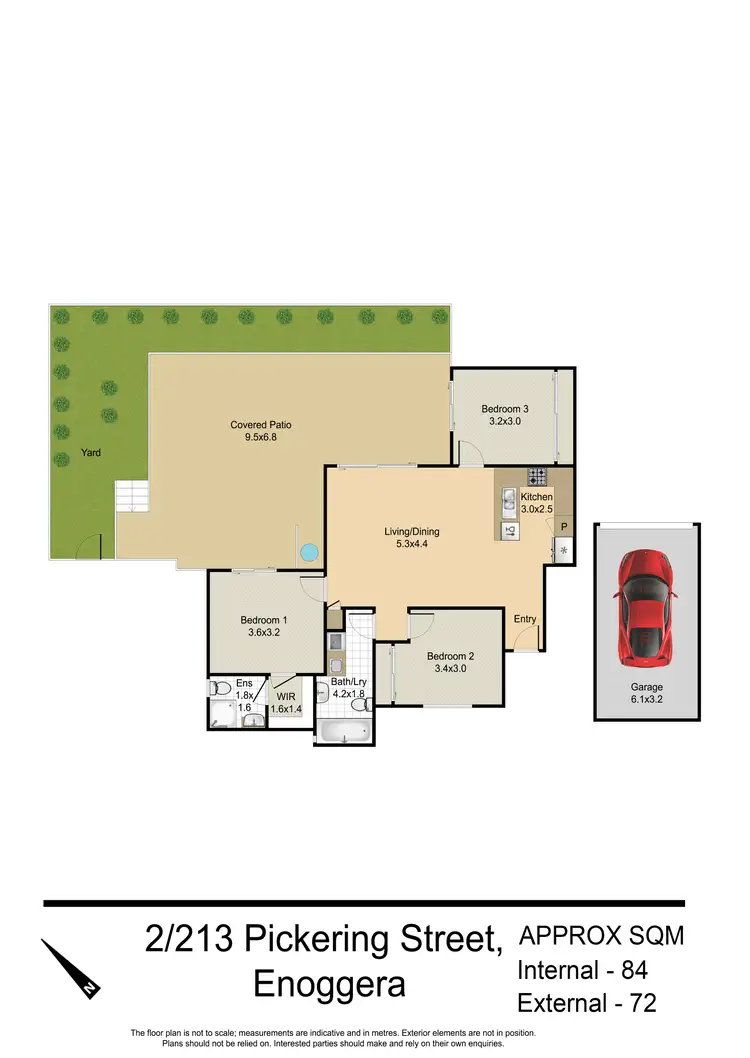 Floorplan of Homely unit listing, 2/213 Pickering Street, Enoggera QLD 4051