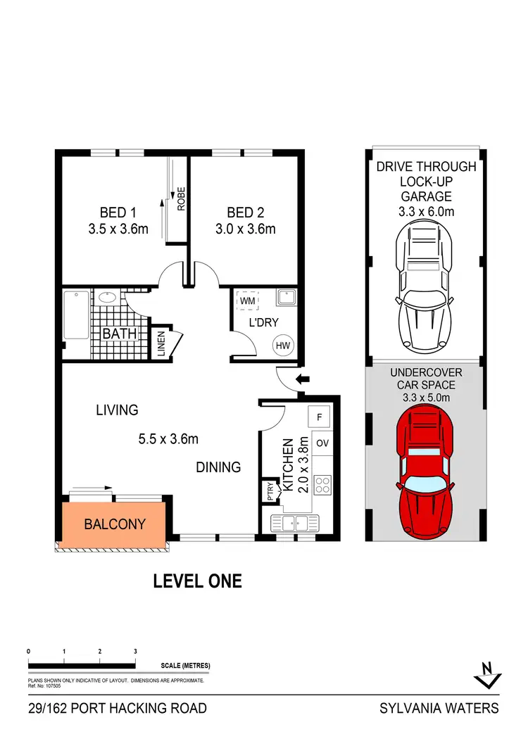 Floorplan of Homely unit listing, 29/162-164 Port Hacking Road, Sylvania Waters NSW 2224