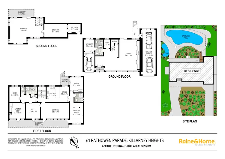 Floorplan of Homely house listing, 61 Rathowen Parade, Killarney Heights NSW 2087