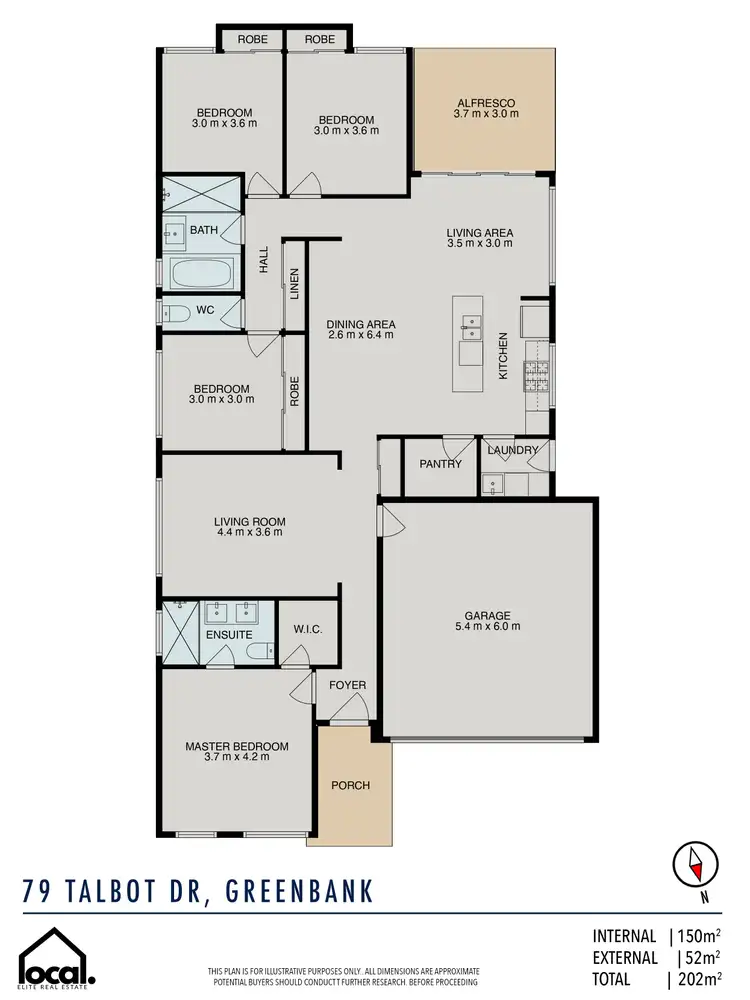 Floorplan of Homely house listing, 79 Talbot Drive, Greenbank QLD 4124