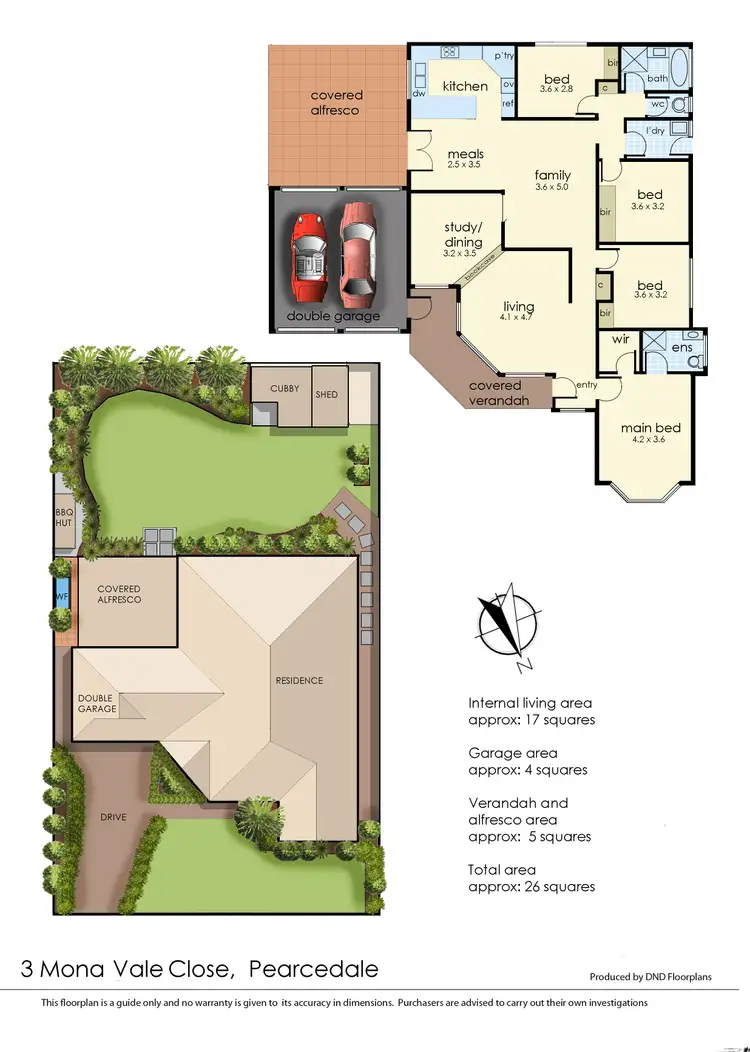 Floorplan of Homely house listing, 3 Mona Vale Close, Pearcedale VIC 3912
