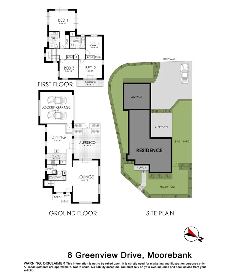 Floorplan of Homely house listing, 8 Greenview Drive, Moorebank NSW 2170