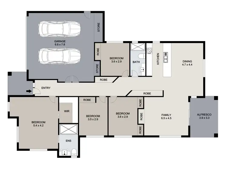 Floorplan of Homely house listing, 6 KROOMBIT TERRACE, New Auckland QLD 4680