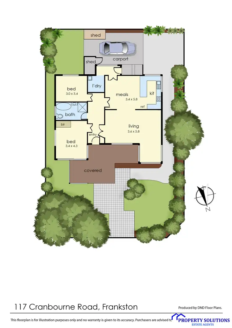 Floorplan of Homely house listing, 117 Cranbourne Road, Frankston VIC 3199