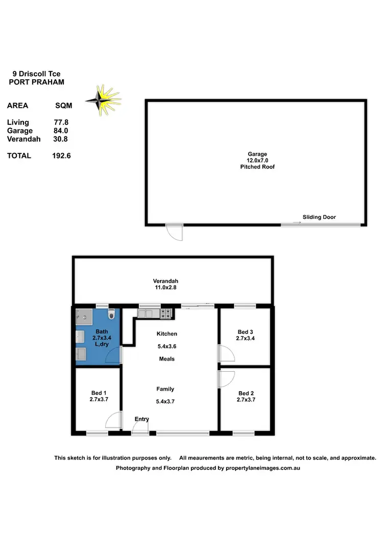 Floorplan of Homely house listing, 9 DRISCOL TERRACE, Parham SA 5501