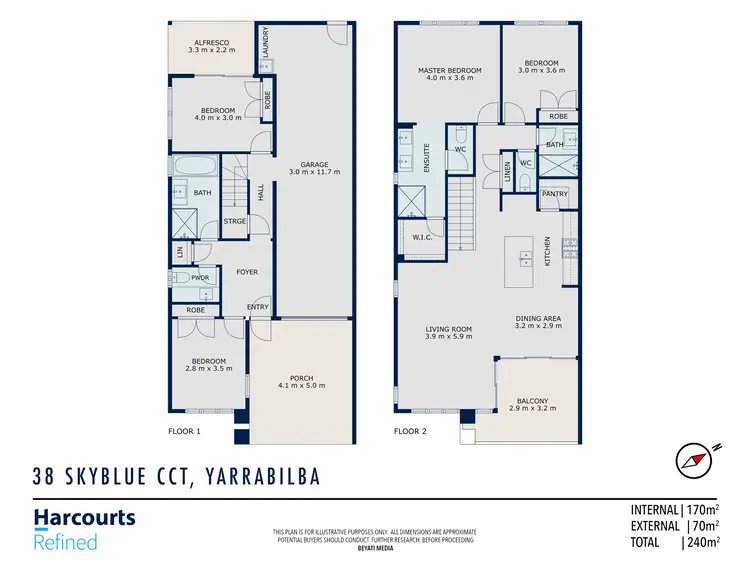 Floorplan of Homely house listing, 38 Skyblue Circuit, Yarrabilba QLD 4207