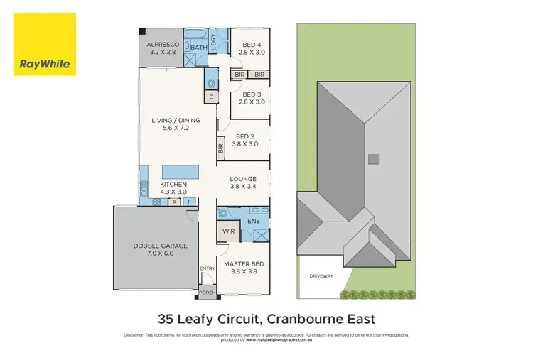 Floorplan of Homely house listing, 35 Leafy Circuit, Cranbourne East VIC 3977