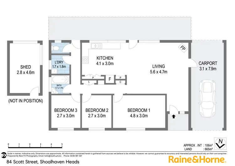 Floorplan of Homely house listing, 84 Scott Street, Shoalhaven Heads NSW 2535