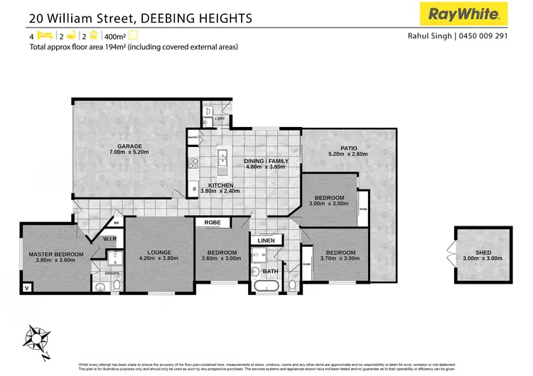 Floorplan of Homely house listing, 20 William Street, Deebing Heights QLD 4306