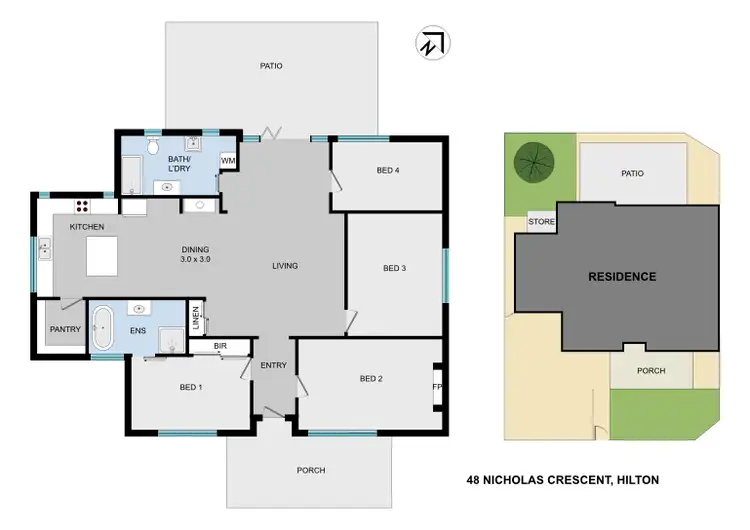 Floorplan of Homely house listing, 48 Nicholas Crescent, Hilton WA 6163