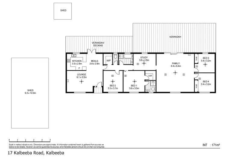 Floorplan of Homely house listing, 17 Kalbeeba Road, Kalbeeba SA 5118