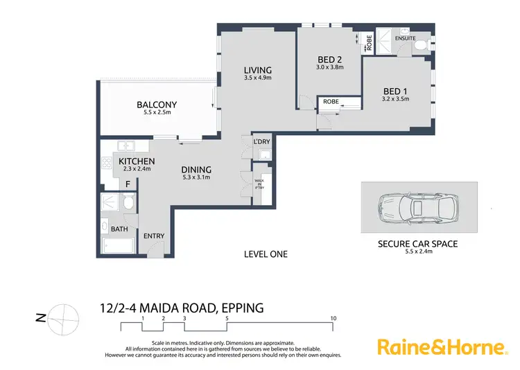 Floorplan of Homely apartment listing, 12/2-4 Maida Road, Epping NSW 2121