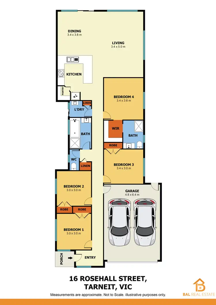 Floorplan of Homely house listing, 16 Rosehall Street, Tarneit VIC 3029