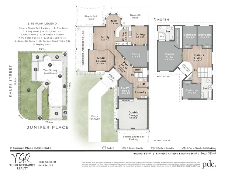 Floorplan of Homely house listing, 2 Juniper Place, Carindale QLD 4152