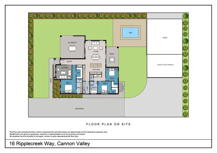 Floorplan of Homely house listing, 16 Ripplecreek Way, Cannon Valley QLD 4800