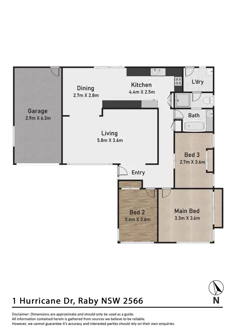 Floorplan of Homely house listing, 1 Hurricane Drive, Raby NSW 2566