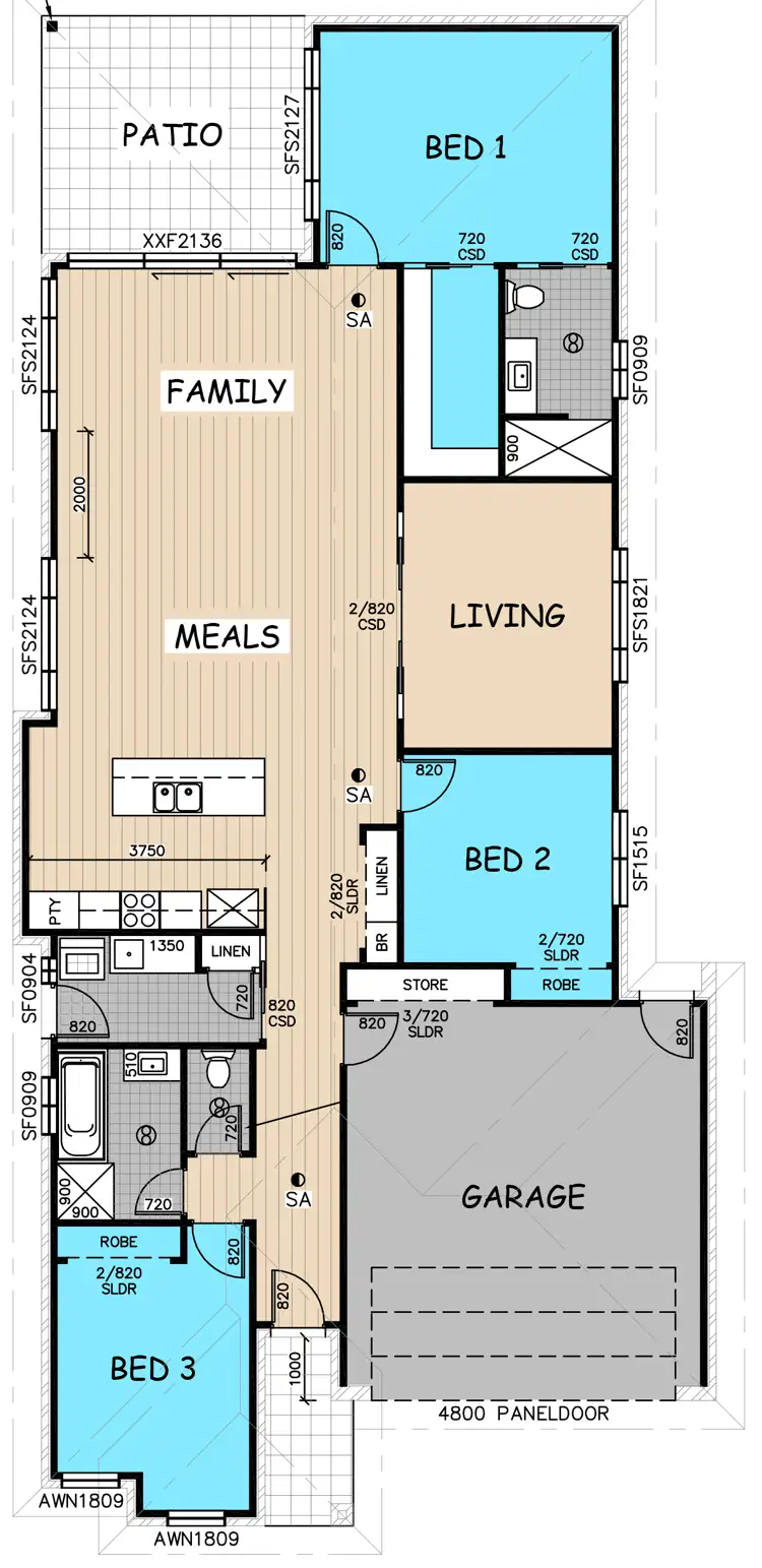 Floorplan of Homely house listing, 19 Mangrove Crescent, Dubbo NSW 2830