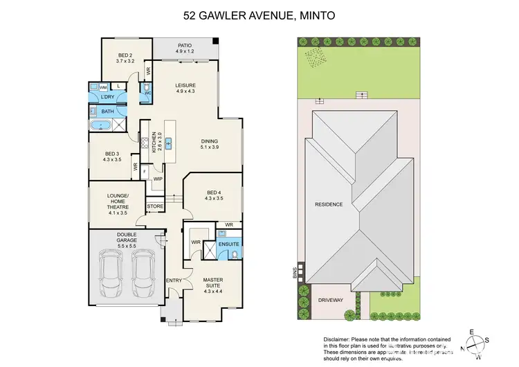 Floorplan of Homely house listing, 52 Gawler Avenue, Minto NSW 2566