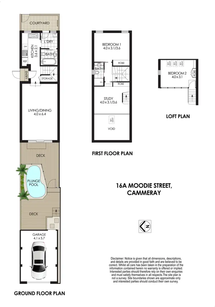 Floorplan of Homely house listing, 16A Moodie Street, Cammeray NSW 2062