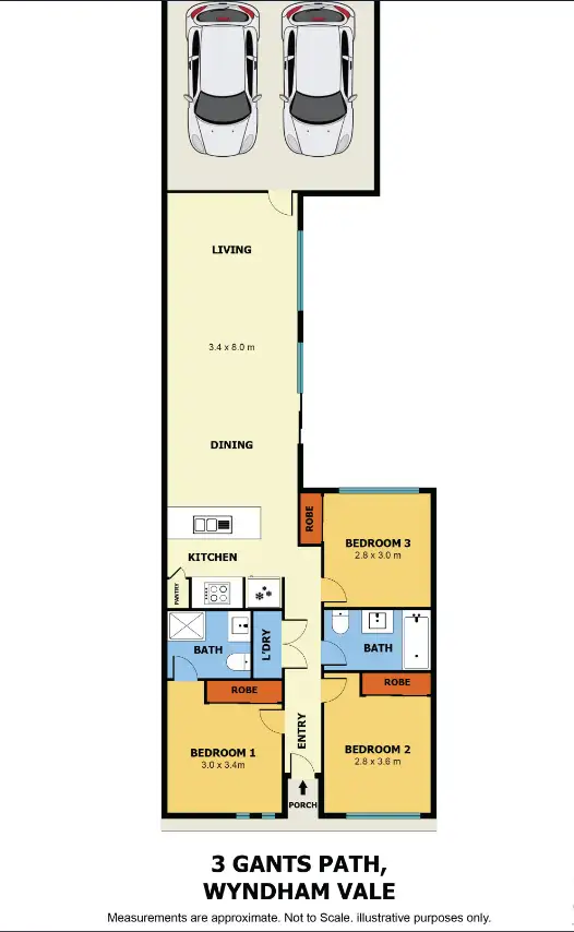 Floorplan of Homely house listing, 3 Gants Path, Wyndham Vale VIC 3024