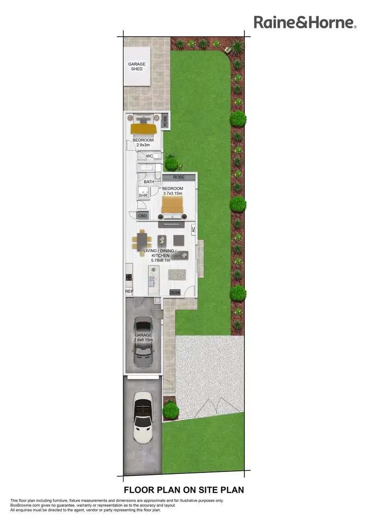 Floorplan of Homely semi-detached listing, 2/6 Foote Court, Nerang QLD 4211