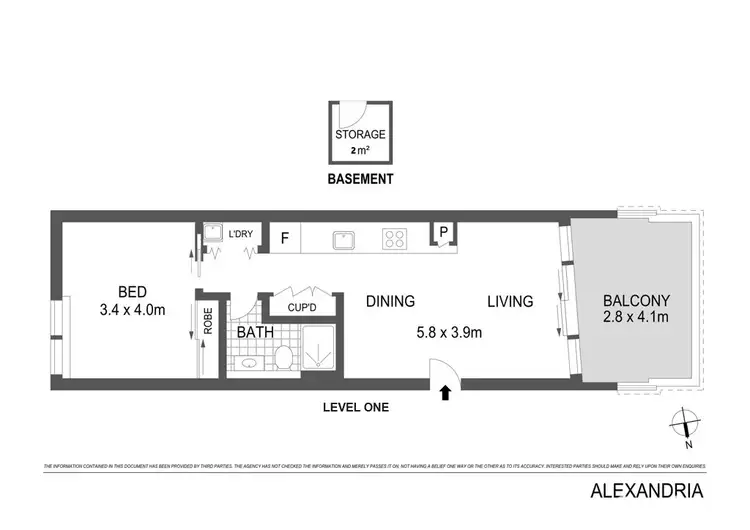 Floorplan of Homely apartment listing, 107/3 Ralph Street, Alexandria NSW 2015
