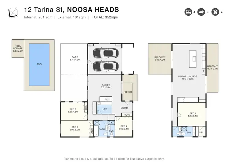 Floorplan of Homely house listing, 12 Tarina Street, Noosa Heads QLD 4567