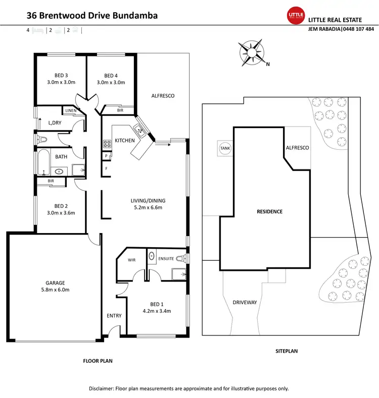 Floorplan of Homely house listing, 36 Brentwood Drive, Bundamba QLD 4304