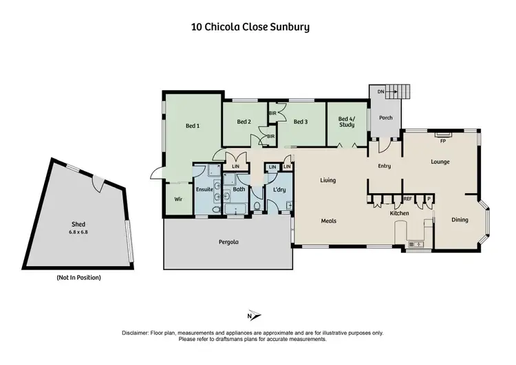 Floorplan of Homely house listing, 10 Chicola Close, Sunbury VIC 3429