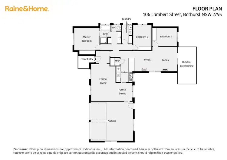Floorplan of Homely house listing, 106 Lambert Street, Bathurst NSW 2795