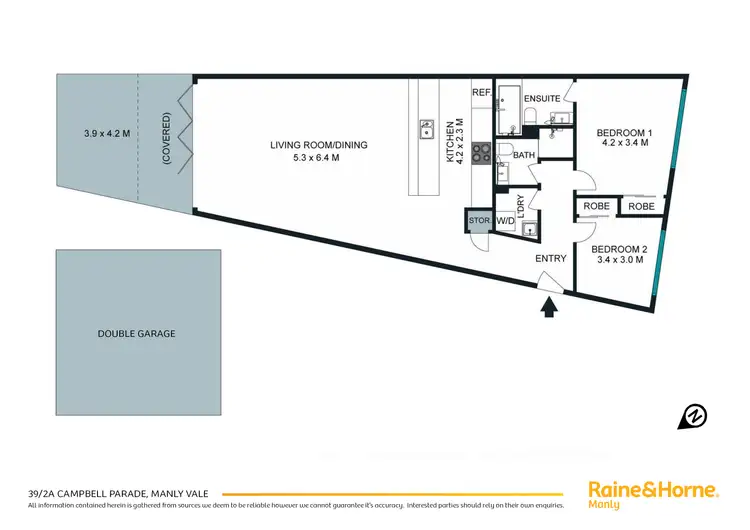 Floorplan of Homely apartment listing, 39/2a Campbell Parade, Manly Vale NSW 2093