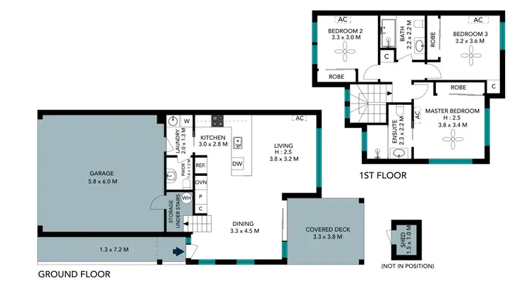 Floorplan of Homely townhouse listing, 33/8 Russell Street, Everton Park QLD 4053