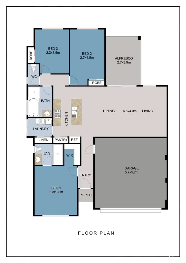 Floorplan of Homely house listing, 11 Friston Street, Hilbert WA 6112